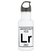 Element 103 - LR - Lawrencium (voll) Edelstahlflasche (Vorderseite)