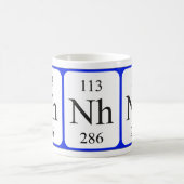 Element 113 weiße Tasse - Nihonium (Mittel)