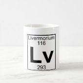 Element 116 - Lv - Livermorium (voll) Kaffeetasse (Mittel)