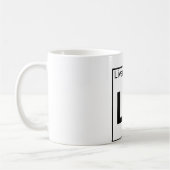 Element 116 - Lv - Livermorium (voll) Kaffeetasse (Links)