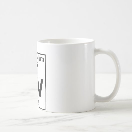 Element 116 - Lv - Livermorium (voll) Kaffeetasse (Rechts)