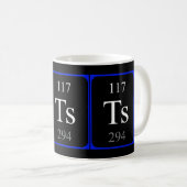 Element 117 Tasse - Tennisschwarz (VorderseiteRechts)