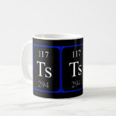 Element 117 Tasse - Tennisschwarz (Vorderseite Links)
