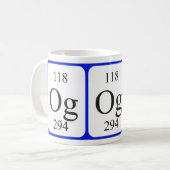 Element 118 weiße Tasse - Organismus (Vorderseite Links)