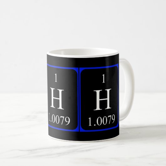 Element 1 Tasse - Wasserstoff (VorderseiteRechts)