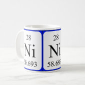 Element 28 weiße Tasse - Nickel (Vorderseite Links)