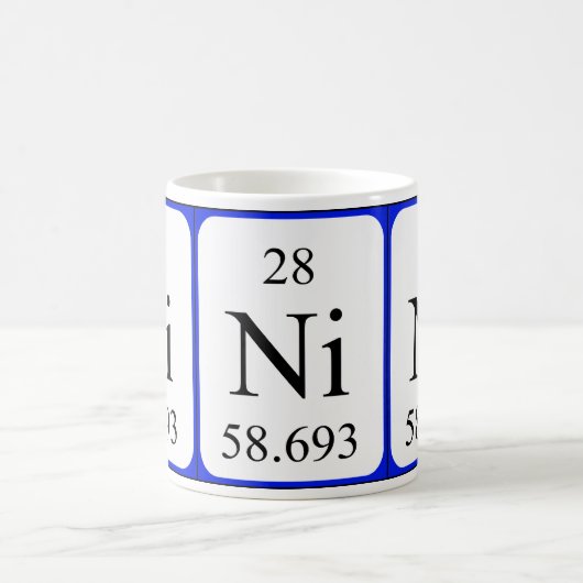 Element 28 weiße Tasse - Nickel (Mittel)