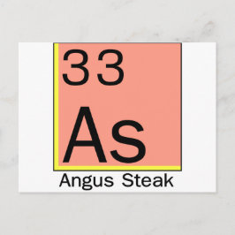 Element 33: Angus Steak Postkarte