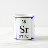 Element 38 weiße Tasse - Strontium (Mittel)