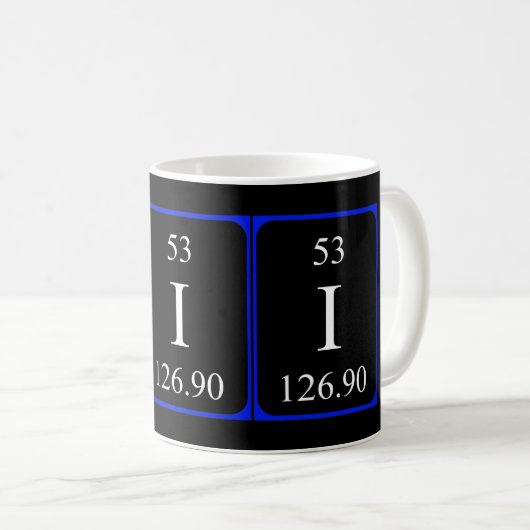 Element 53 Tasse - Jod (VorderseiteRechts)