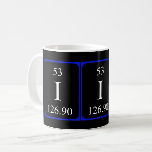 Element 53 Tasse - Jod (Vorderseite Links)