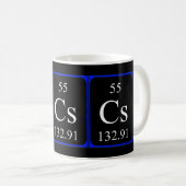 Element 55 Tasse - Cäsium schwarz (VorderseiteRechts)