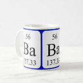 Element 56 weiße Tasse - Barium (Vorderseite Links)