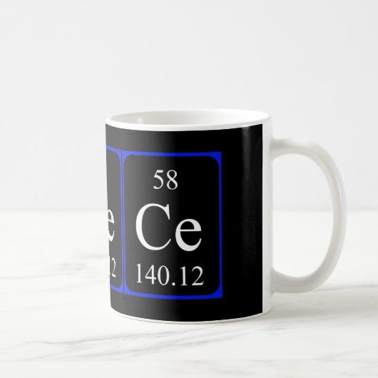 Element 58 Tasse - Cerium black (Rechts)