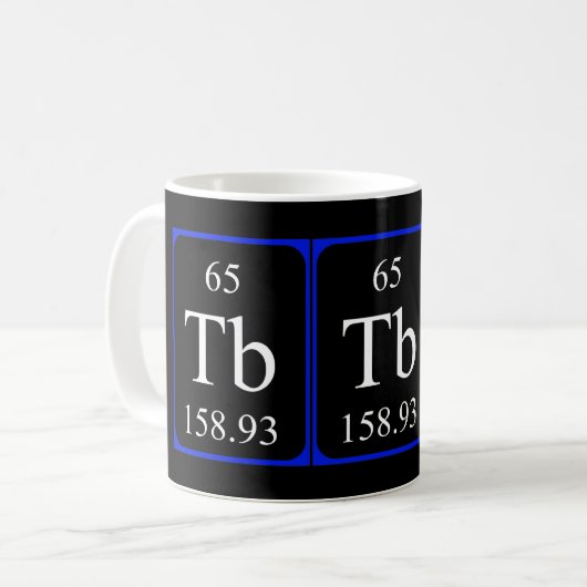 Element 65 Tasse - Terbium (Vorderseite Links)