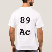 Element #89 - Aktinium T-Shirt (Rückseite)