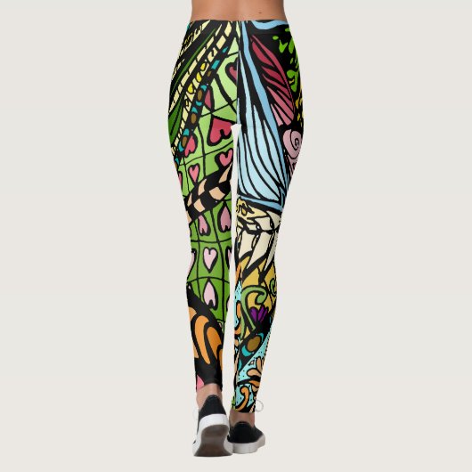 Element 9b Doodle Fine Art Leggings (Rückseite)