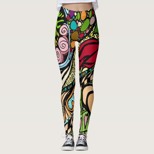 Element 9b Doodle Fine Art Leggings (Vorderseite)