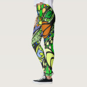 Element 9b Doodle Fine Art Leggings grün (Links)