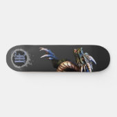*~* Element AP88 Elementardrache Fierce Blue Skateboard (Horizontal)