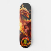 *~* Element AP88 Feuerelementdrache Skateboard (Vorderseite)