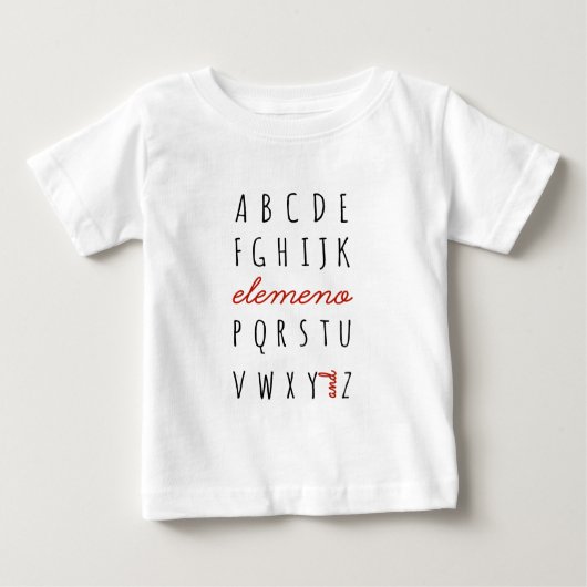 Element Baby T-shirt (Vorderseite)