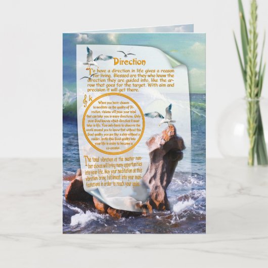 Element des Powers Wasser Feiertagskarte (Vorderseite)