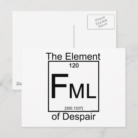 Element FML Postkarte (Vorne/Hinten)