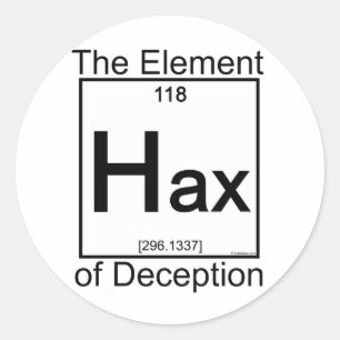Element HAX Runder Aufkleber