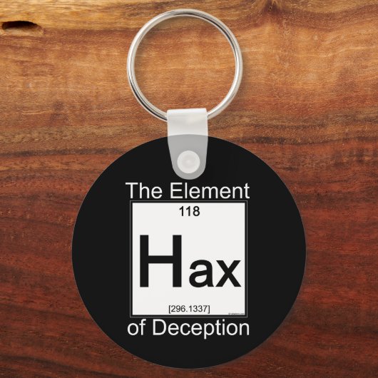 Element HAX Schlüsselanhänger (Rückseite)