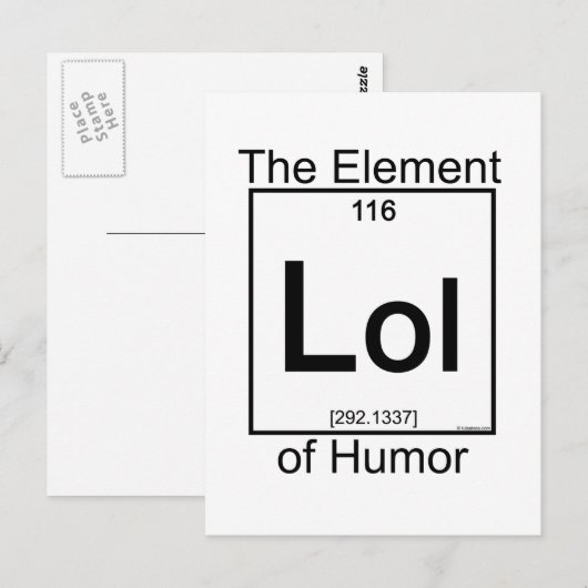 Element LOL Postkarte (Vorne/Hinten)