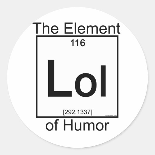 Element LOL Runder Aufkleber (Vorderseite)