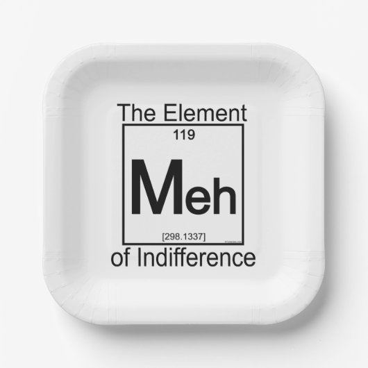 Element MEH Pappteller (Vorderseite)