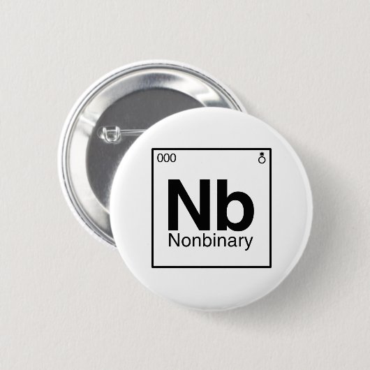 Element NB - Periodische nichtbinäre Tabelle Button (Vorne & Hinten)