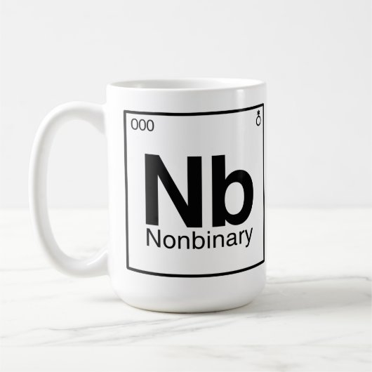 Element NB - Periodische nichtbinäre Tabelle Kaffeetasse (Links)