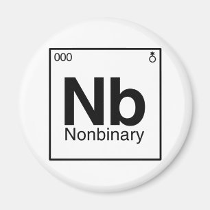 Element NB - Periodische nichtbinäre Tabelle Magnet
