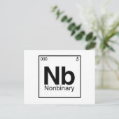 Element NB - Periodische nichtbinäre Tabelle Postkarte (Stehend Vorderseite)