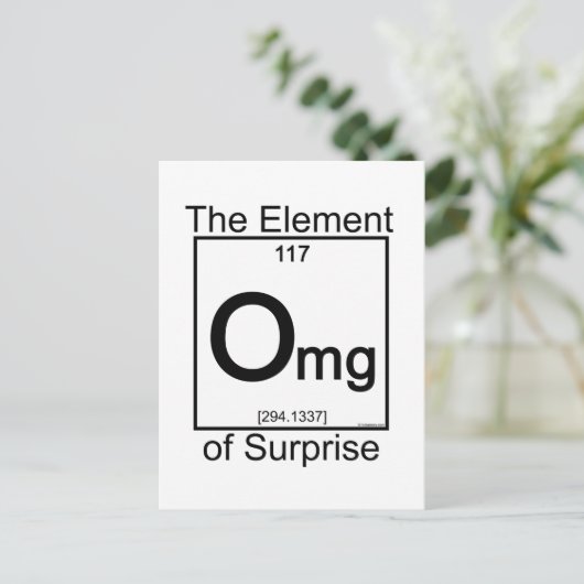 Element OMG Postkarte (Stehend Vorderseite)