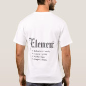Element-T - Shirt (Rückseite)