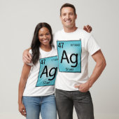Element-T - Shirt des Silber-(AG) - nur Front (Unisex)