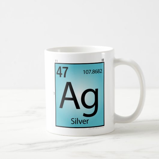 Element-Tasse des Silber-(AG) Kaffeetasse (Rechts)