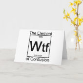 Element WTF Karte (Gelbe Blume)