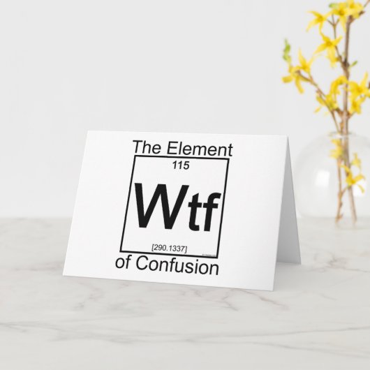 Element WTF Karte (Gelbe Blume)