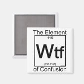 Element WTF Magnet (Vorderseite/Rückseite)