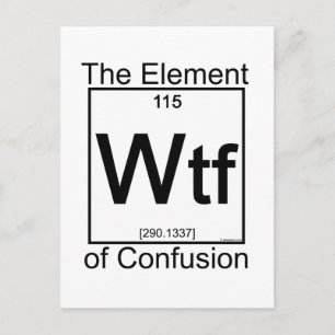 Element WTF Postkarte