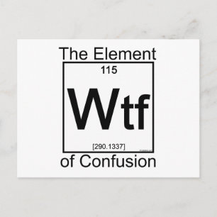 Element WTF Postkarte