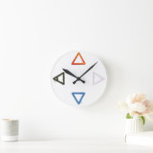 Elemental Alchemy Symbols Runde Wanduhr (Zuhause)