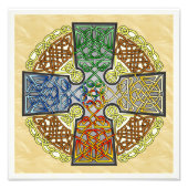 Elemental Celtic Cross Medallion Fotodruck (Vorne)