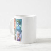 Elemental Fantasy Portraits Fire Water Earth Air Kaffeetasse (Vorderseite Links)