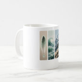 Elemental Nature Feather Wave Mountain Pine Kaffeetasse (Vorderseite Links)